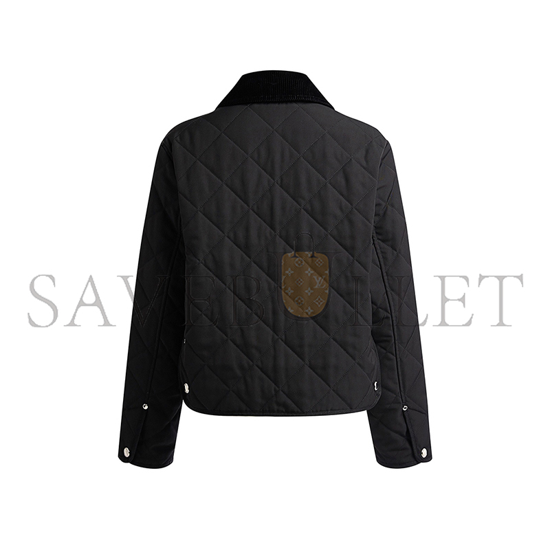 BURBERRY CORDUROY-TRIMMED QUILTED SHELL JACKET 8078519